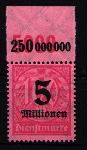 Deutsches Reich Dienst 98 P OR postfrisch #IR667