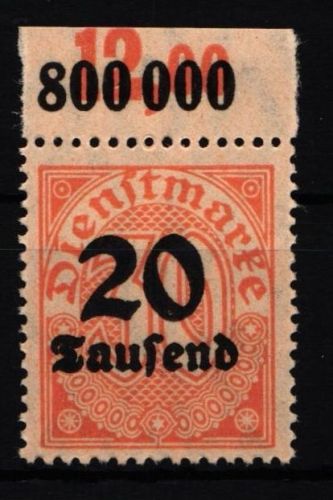 Deutsches Reich Dienst 90 P OR postfrisch #IR673