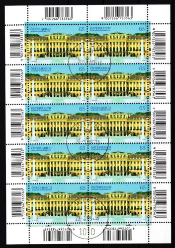 Österreich 2796 gestempelt Kleinbogen #IR970
