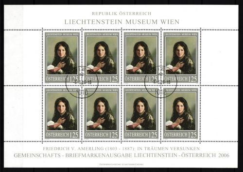 Österreich 2574 gestempelt Kleinbogen / Kunst #II777