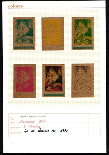 Äquatorialguinea A 40 B postfrisch Phasendrucke / Weihnachten #II498