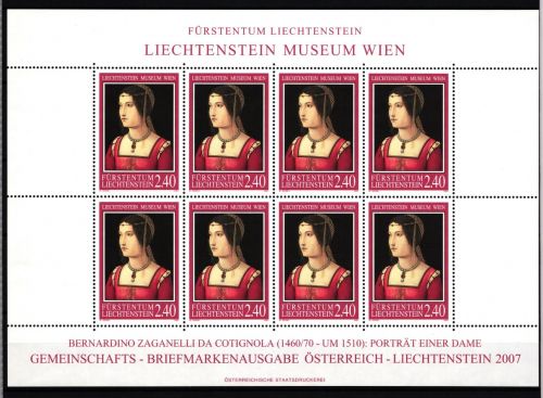 Liechtenstein 1437 postfrisch Kleinbogen / Kunst #II595