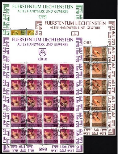 Liechtenstein 1180-1182 gestempelt
