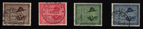 Liechtenstein 315-318 gestempelt Pfadfinder #II611