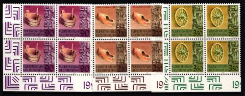 Liechtenstein 1180-1182 postfrisch Viererblock / Handwerk #II612