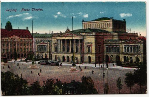 AK Leipzig Neues Theater 1925 gebraucht #PM808