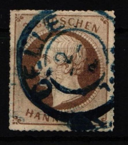 Hannover 25 y gestempelt