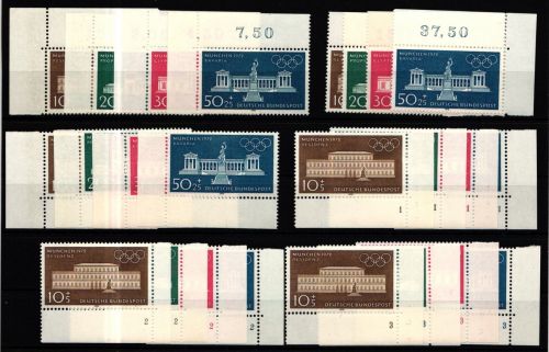 BRD 624-627 postfrisch Ecke 1-4, FN 1-3 #IZ769