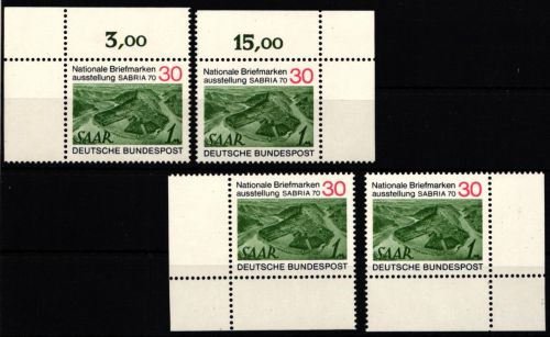 BRD 619 postfrisch Ecke 1-4, FN 0 #IZ773