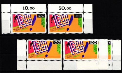 BRD 1453 postfrisch Ecke 1-4, FN 1-2 #IZ839