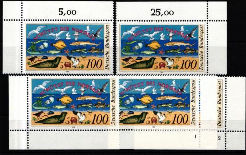 BRD 1454 postfrisch Ecke 1-4, FN 1-2 #IZ840