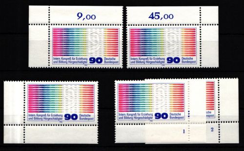 BRD 1053 postfrisch Ecke 1-4, FN 1-2 #IZ934