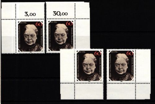 BRD 1057 postfrisch Ecke 1-4, FN 0 #IZ936
