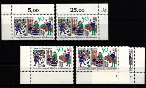 BRD 1063 postfrisch Ecke 1-4, FN 1-2 #IZ938
