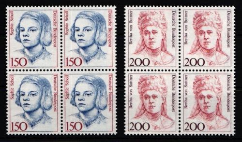 BRD 1497-1498 postfrisch als 2 viererblocks #IP868