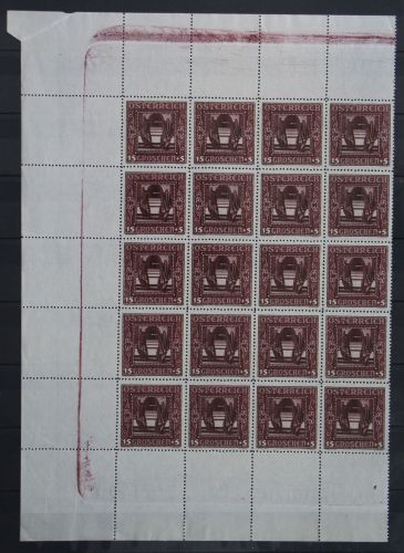 Österreich 490 postfrisch als 20er Einheit aus Bogen #IY452