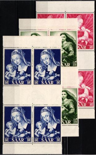 Saarland waag. Paare 351-353 postfrisch ZS #IY819