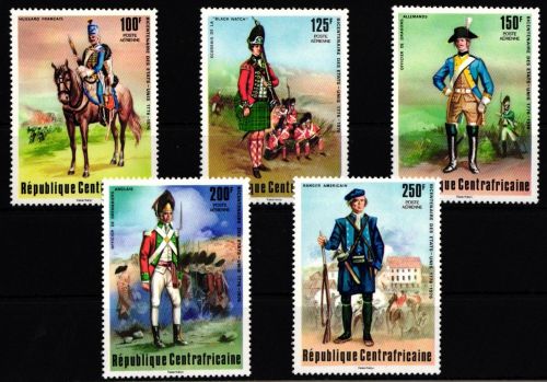Zentralafrikanische Republik 407-411 postfrisch