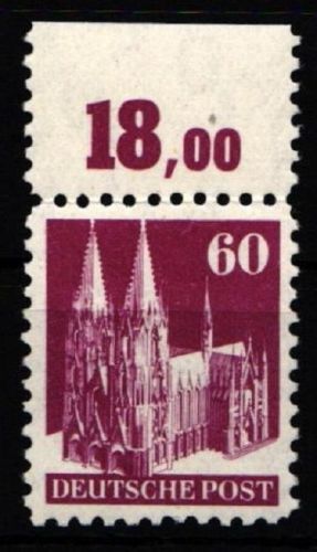 Bi-Zone 93 wg postfrisch vom Oberrand gefaltet #JC260
