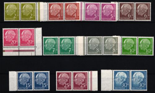 BRD Bund 177-196 postfrisch waagerechte Paare #JC271