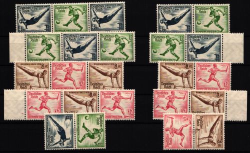 Deutsches Reich SK 27- W 110 postfrisch Olympia Zusammendrucke komplett #JD025