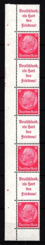 Deutsches Reich S 144 HAN 2 postfrisch Bogenteil #JD041