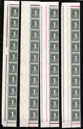 BRD Bund 285 X postfrisch 4 verschiedene 10er Streifen #JD055