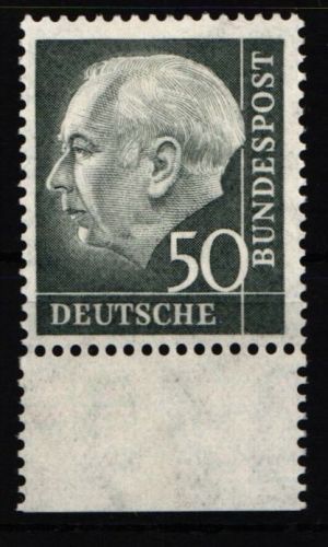 BRD Bund 189 UR postfrisch geprüft Schlegel BPP #JD660