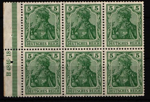 Deutsches Reich H-Blatt 2 II aA HAN 2 postfrisch mit kleiner Anhaftung #JD822