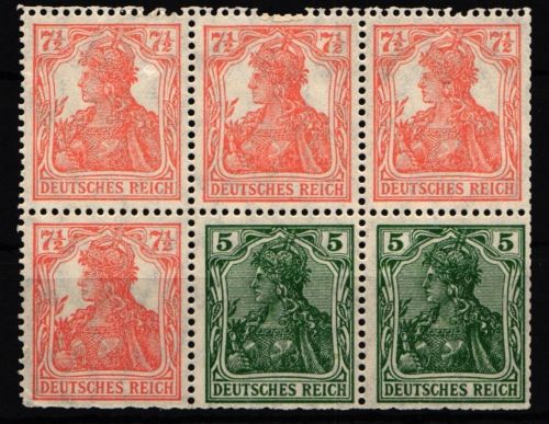 Deutsches Reich H-Blatt 20 aa mit Falz ohne Rand #JD824