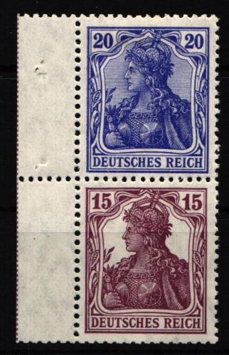 Deutsches Reich Zd S10 mit Falz mit Seitenrand #JD842