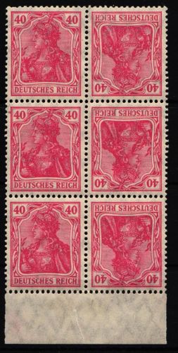 Deutsches Reich Zd K 3 postfrisch Einheit, Rand eingerissen #JD865