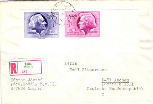 Ungarn 1480-1481 B auf Brief nach Aachen gelaufen- #JF014