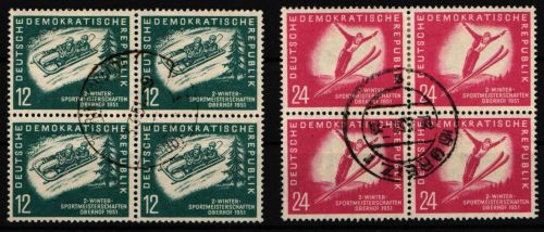 DDR 280-281 gestempelt 4er Block #JE014