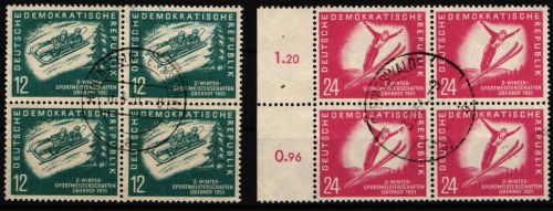 DDR 280-281 gestempelt 4er Block #JE015