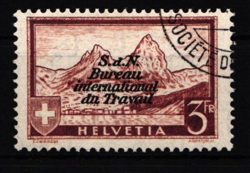 Schweiz Internationale Arbeitsorganisation (BIT/ILO) 48 gestempelt #JB032