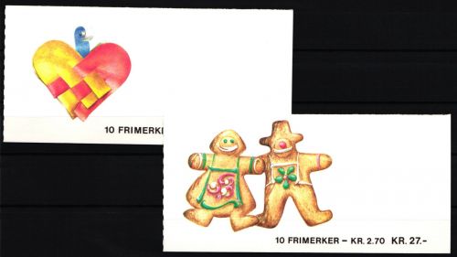Norwegen 2 Markenheftchen mit 984-985 postfrisch Weihnachten #JB245