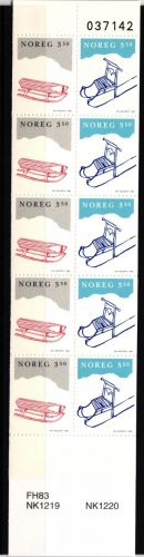 Norwegen Markenheftchen 23 mit 1170-1171 postfrisch Weihnachten #JB254