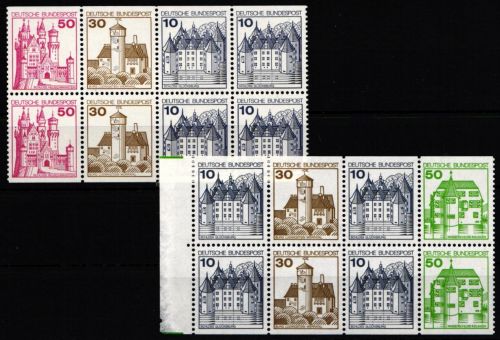 BRD Bund HBl 26, 27 postfrisch ohne Rand #JF226