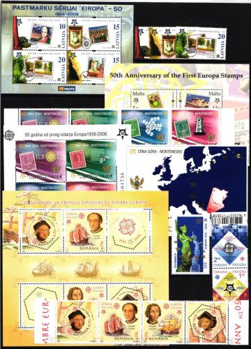 Lot Briefmarken Motiv "50 Jahre Europamarken" postfrisch