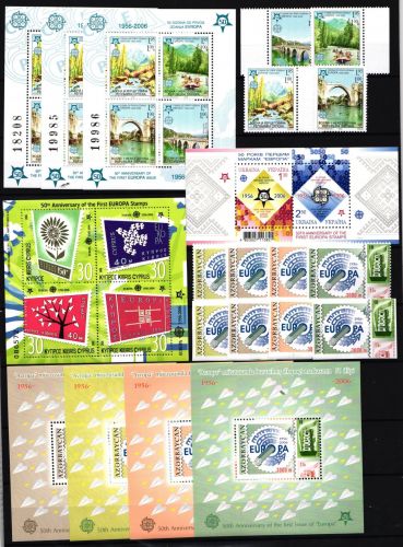 Lot Briefmarken Motiv "50 Jahre Europamarken" postfrisch