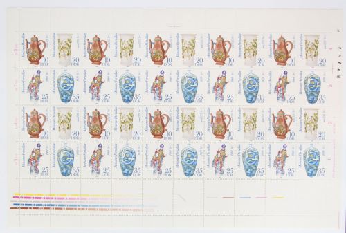 DDR 2667-2670 postfrisch Bogen ungefaltet #JE482