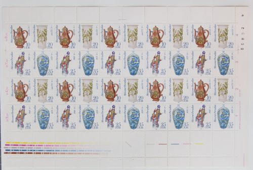 DDR 2667-2670 postfrisch Bogen ungefaltet #JE515