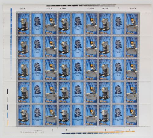 DDR 3252-3253 postfrisch Bogen ungefaltet #JE532