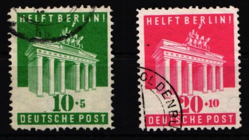 Alliierte Besetzung 101-102 gestempelt