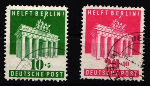 Alliierte Besetzung 101-102 gestempelt