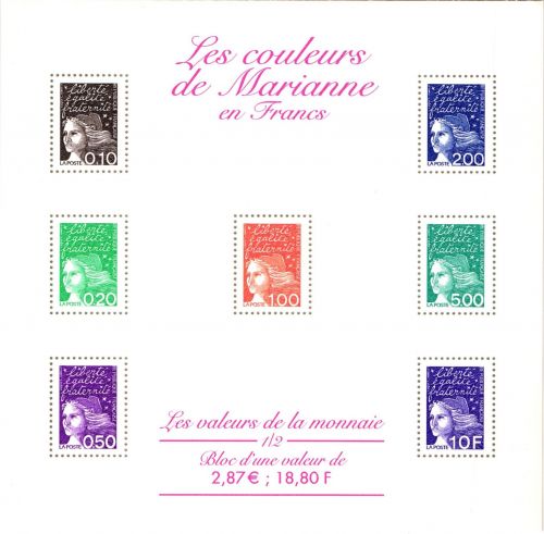 Frankreich Marianne postfrisch als Kleinbogen I #IY520