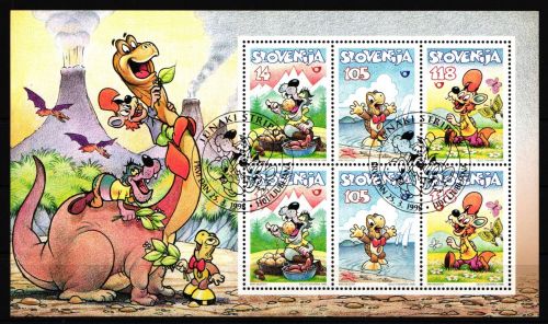 Slowenien Block 6 gestempelt Comic #IY525