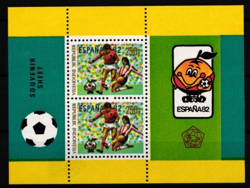 Indonesien Block 44 postfrisch Fußballweltmeisterschaft #JA502