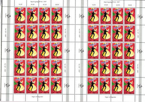 Aland 128 postfrisch als 40er Bogen, CEPT #JB540